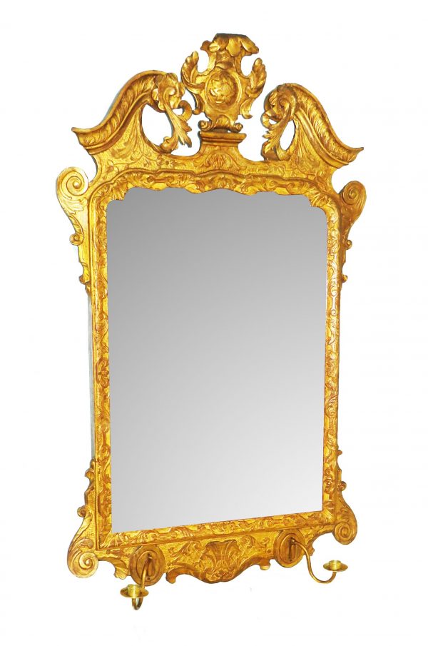 Georgian 18th Century Carved Gilt Wall Mirror