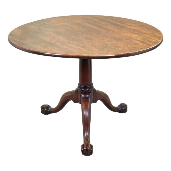 Mid-18th Century English Georgian Mahogany Circular Supper Table