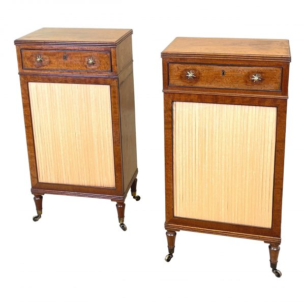 Fine Pair Of Regency Mahogany Side Cabinets