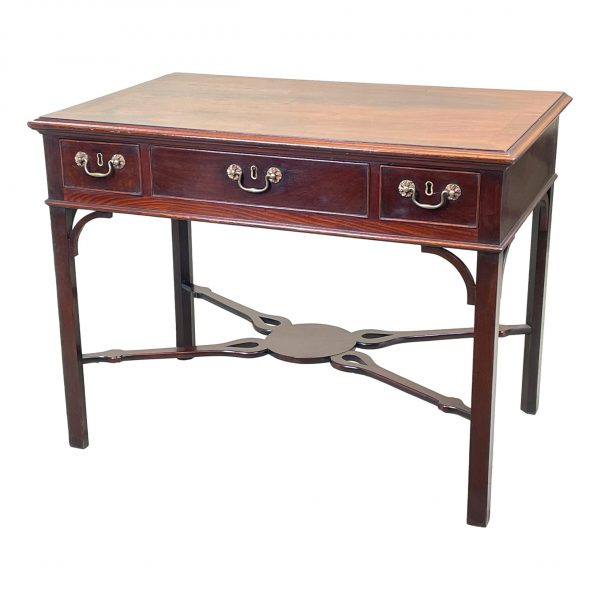 Large 18th Century Mahogany Antique Chippendale Period Side Table