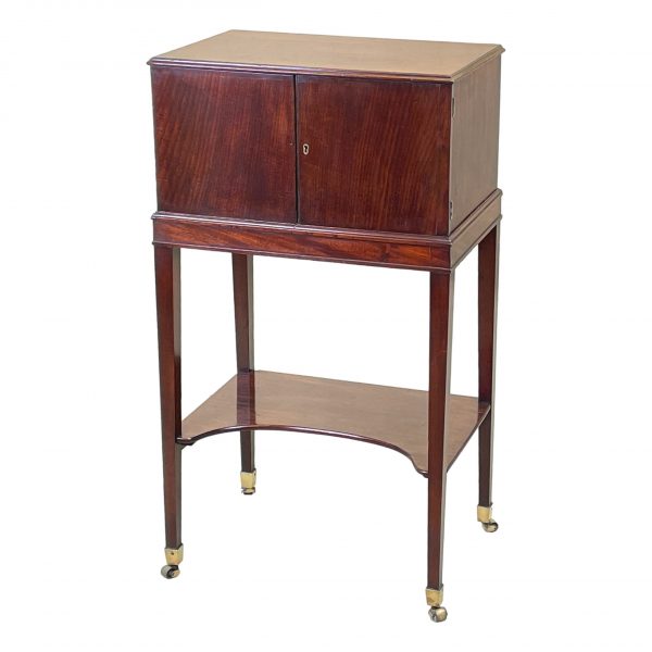 Georgian 19th Century Mahogany Collectors Cabinet on Stand