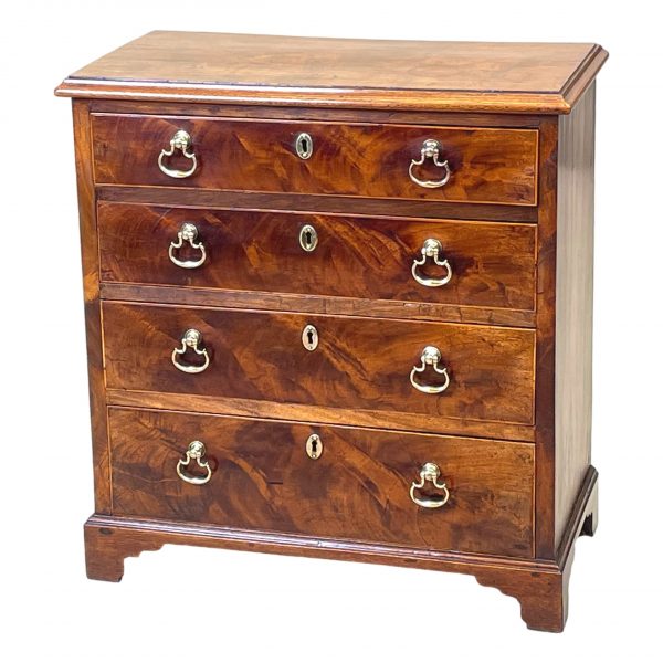 Georgian Mahogany Childs Chest Of Drawers