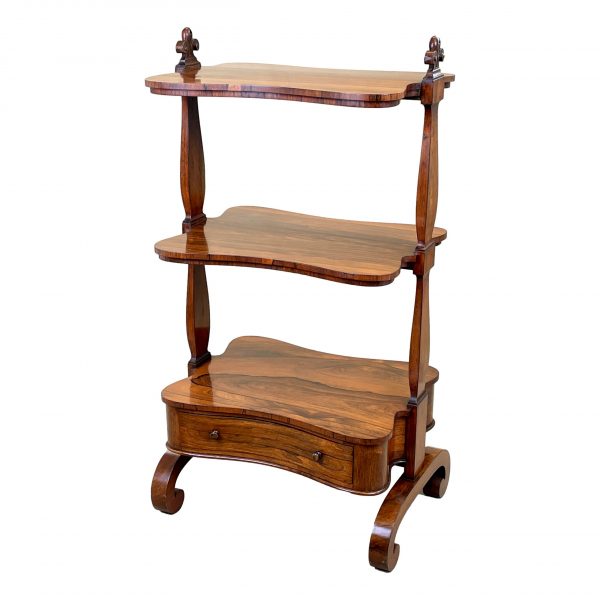 Regency Rosewood Antique English Whatnot