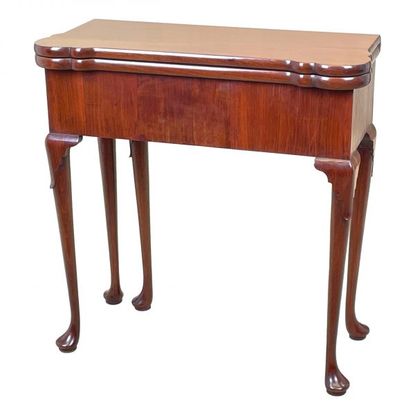 Rare 18th Century Walnut Tea & Silver Table