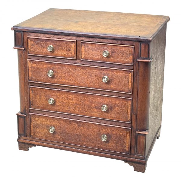 Georgian Oak Childs Chest Of Drawers