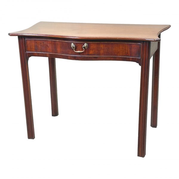 Georgian Mahogany Serpentine Side Table
