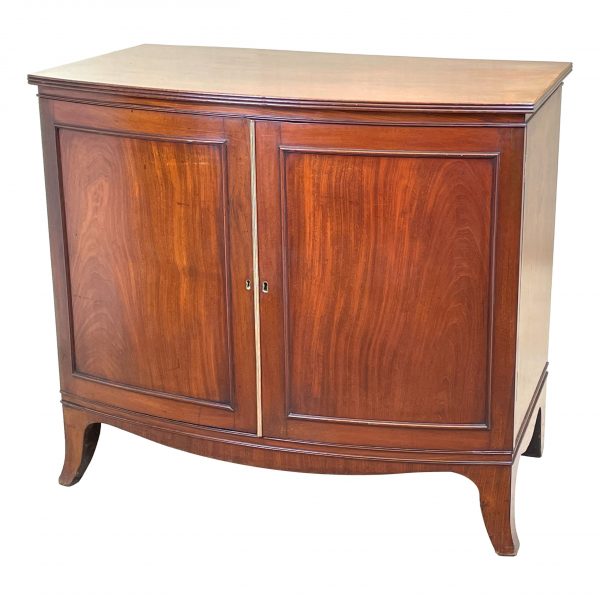 Georgian Mahogany Dwarf Linen Press Cupboard