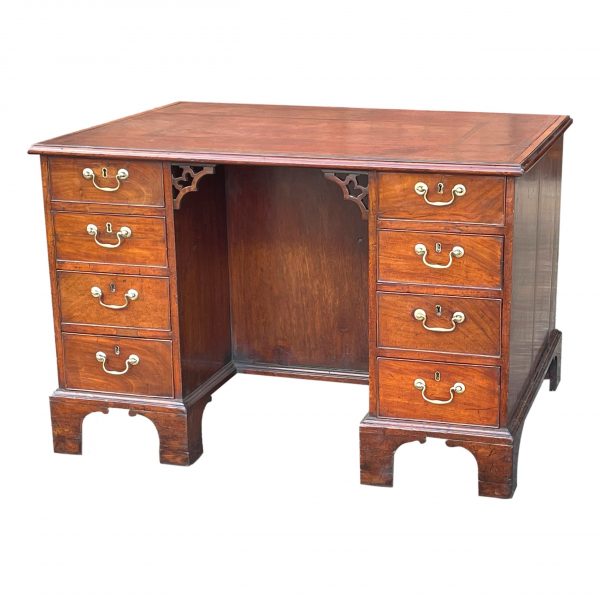 Chippendale Mahogany Library Desk