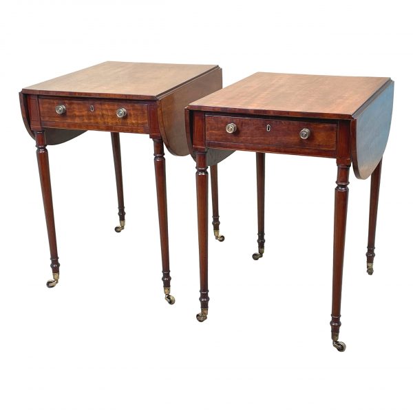 Regency Mahogany Pair Of Pembroke Tables