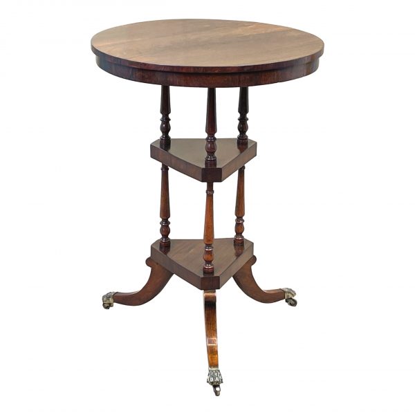 Regency Rosewood Three Tier Wine Table