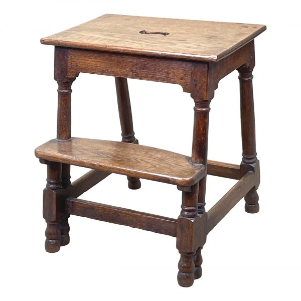 Oak 19th Century Stool Steps