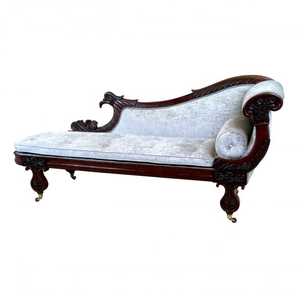 Regency Mahogany Chaise Longue