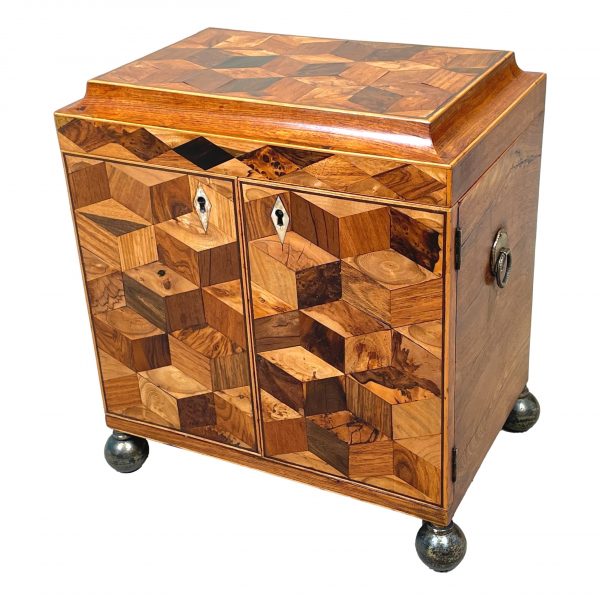 Regency Specimen Woods Table Jewellery Casket