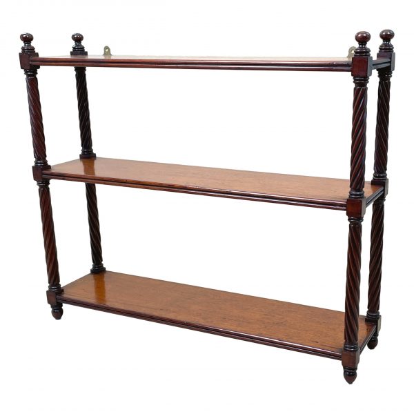 19th Century Mahogany Wall Hanging Shelves