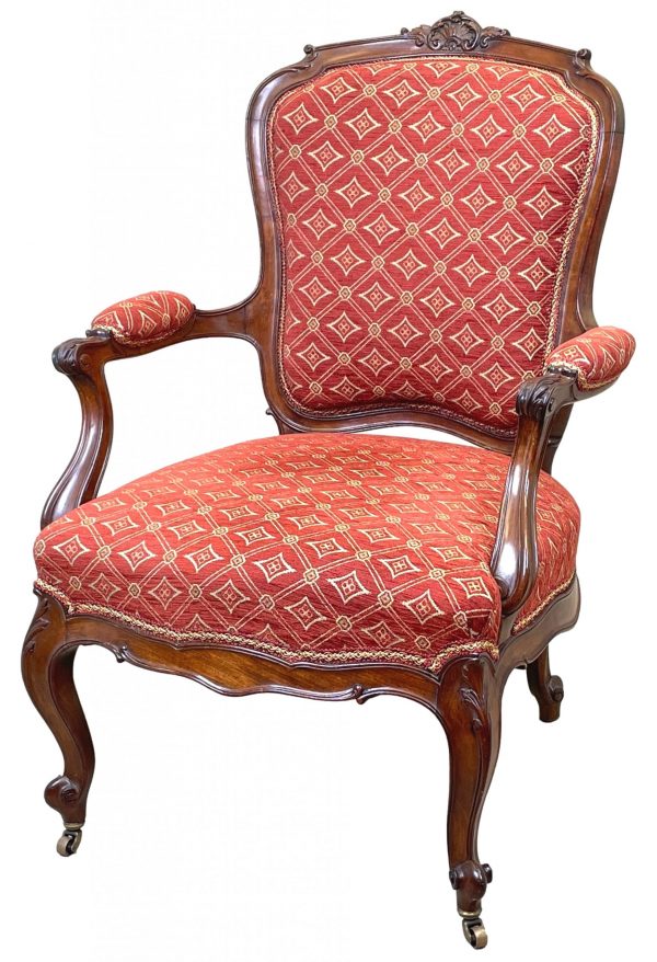 English 19th Century Mahogany Armchair