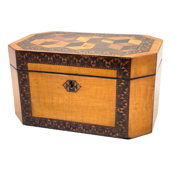 Georgian Parquetry Tea Caddy
