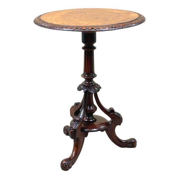 Victorian Walnut Occasional Lamp Table