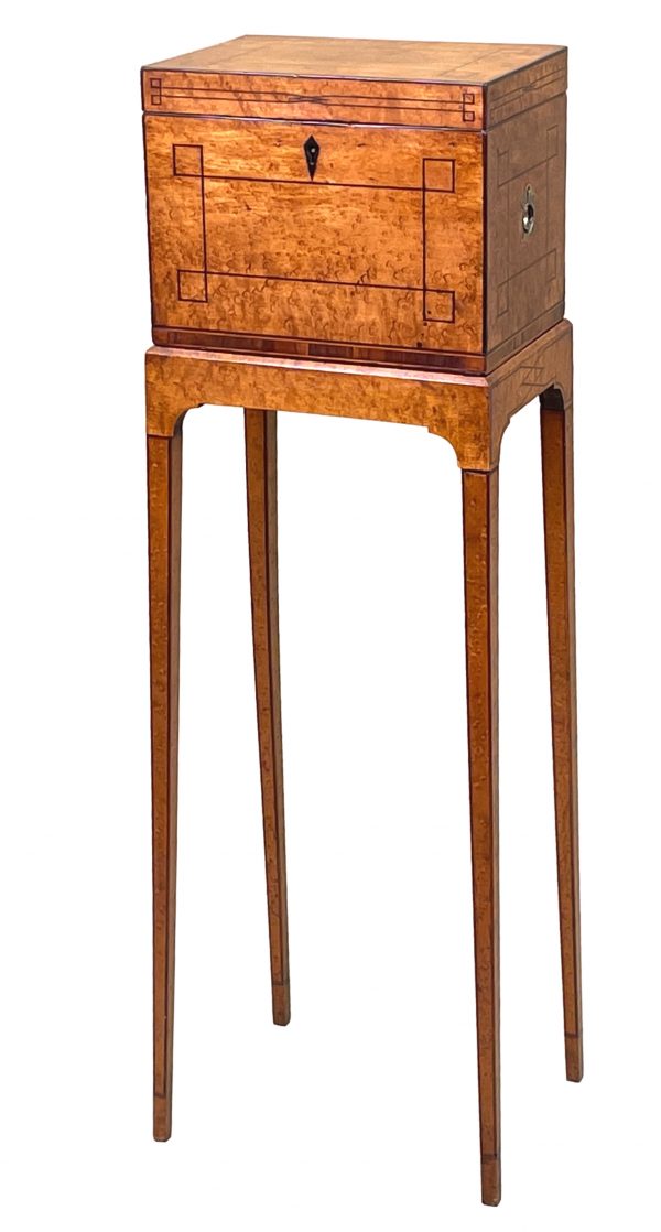 Regency Birdseye Maple Box On Stand
