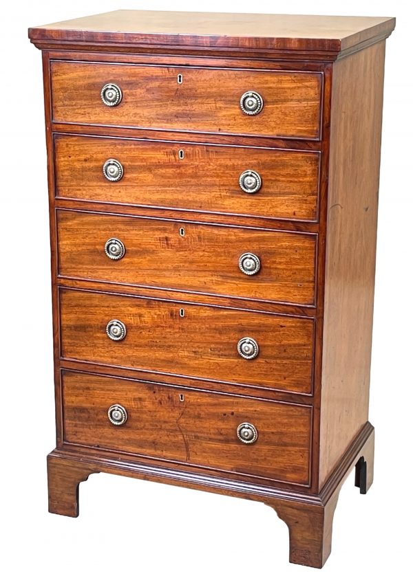 Small Georgian Mahogany Chest Of Drawers
