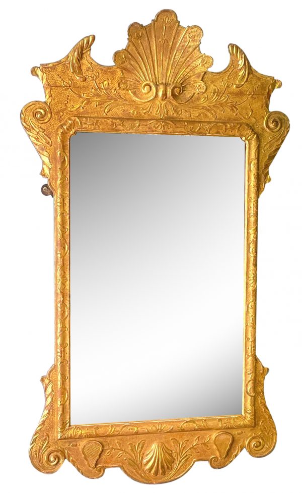 18th Century Giltwood & Gesso Wall Mirror