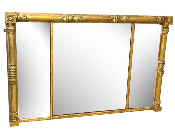 19th Century Gilt Overmantle Mirror