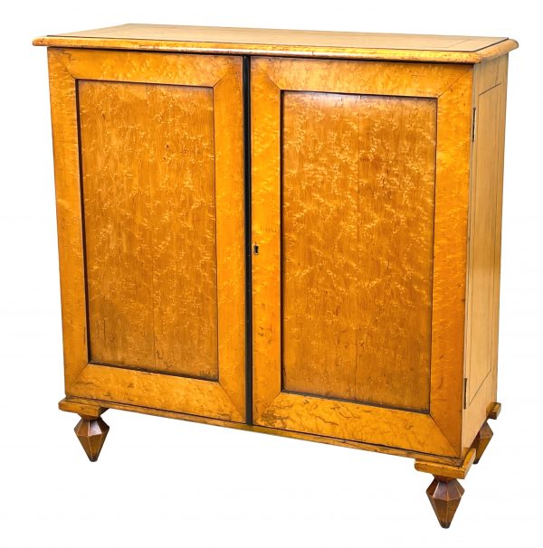 19th Century Birdseye Maple Cupboard