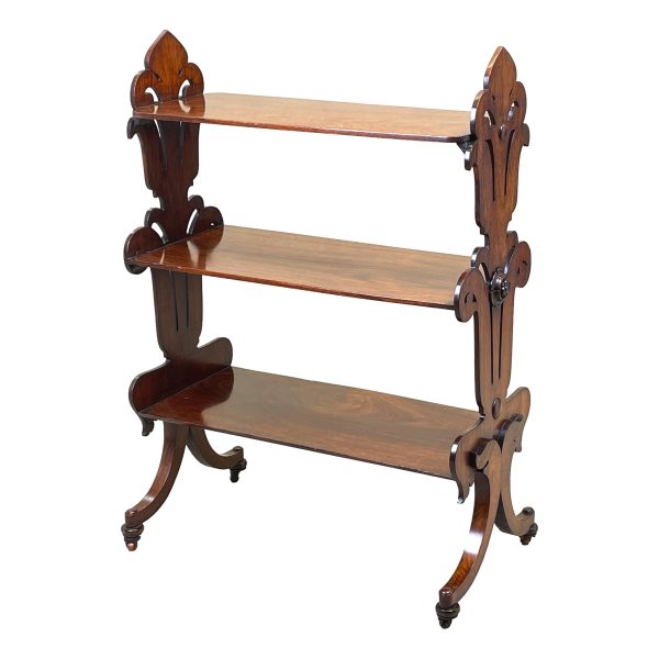 Rare Regency Rosewood Étagère