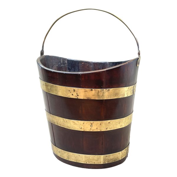 18th Century Mahogany & Brass Bucket