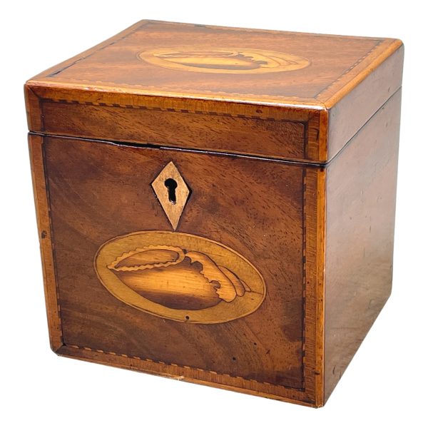 18th Century Mahogany Tea Caddy