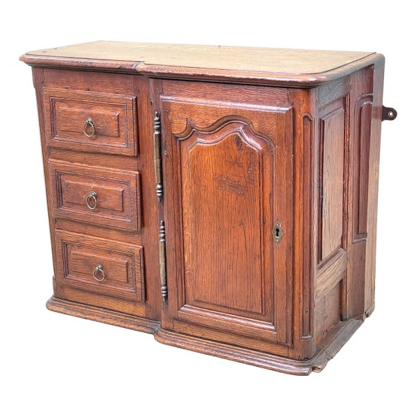 French Provincial Oak Wall Hanging Cupboard