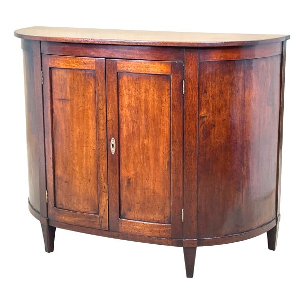 Georgian Semi Elliptical Mahogany Side Cupboard