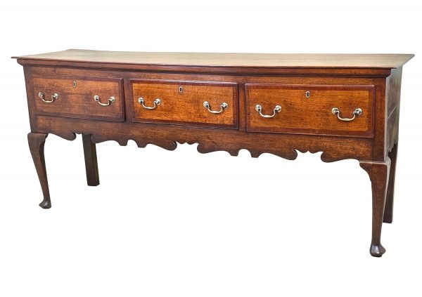 Georgian Oak Cabriole Leg Dresser Base