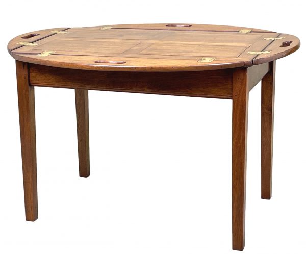 Georgian Mahogany Butlers Tray On Stand