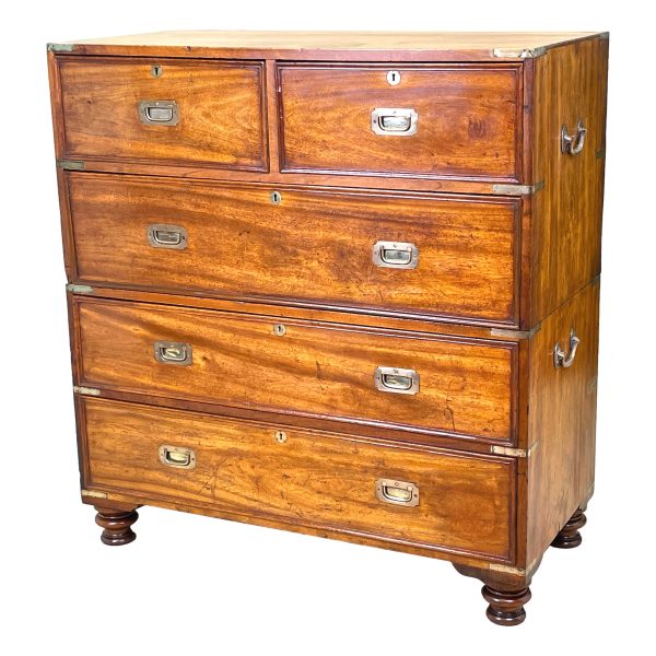 Camphor Wood Military Campaign Chest Of Drawers