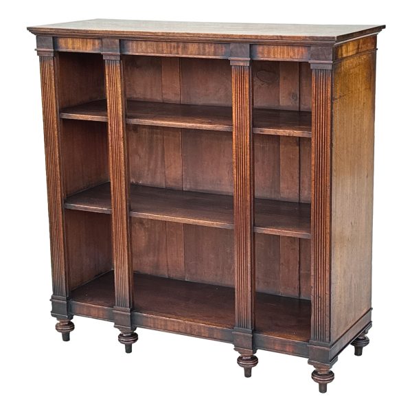 Regency Mahogany Dwarf Open Bookcase