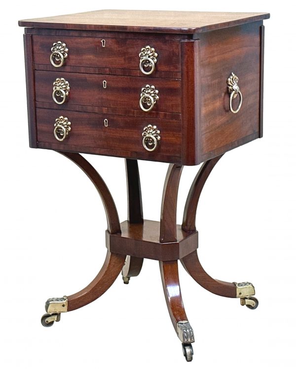 Regency Mahogany Occasional Lamp Table