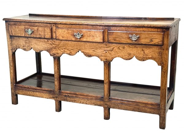 Small Georgian Oak Dresser Base