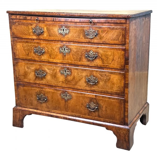 George II Walnut Chest Of Drawers