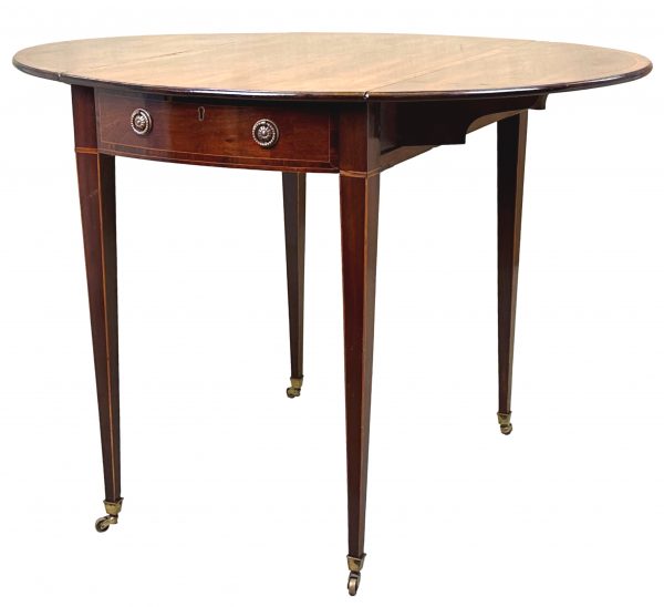 18th Century Mahogany Oval Pembroke Table