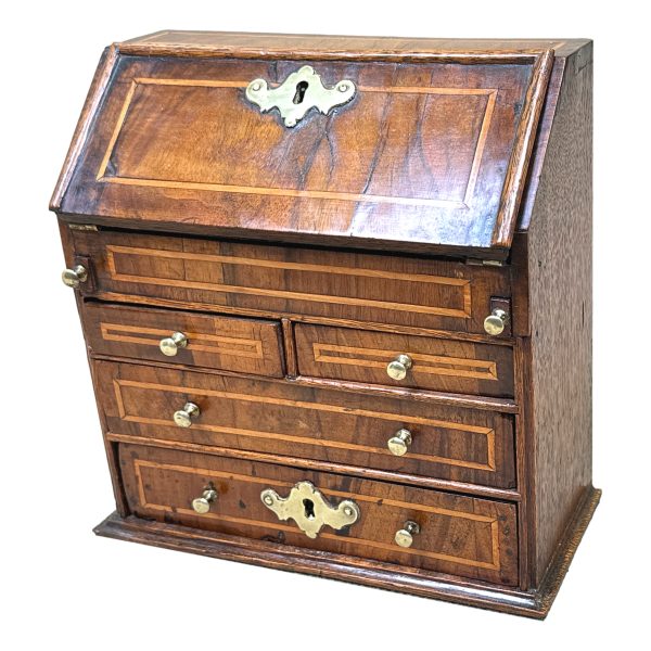 18th Century Walnut Miniature Bureau