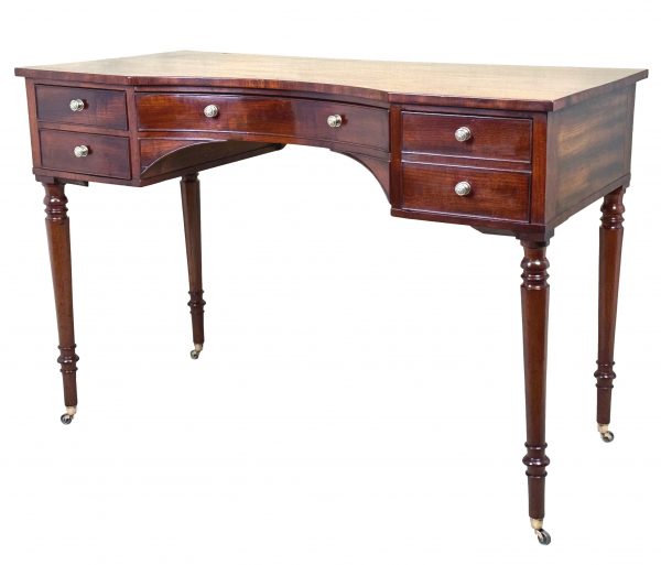 Regency Mahogany Concave Front Dressing Table