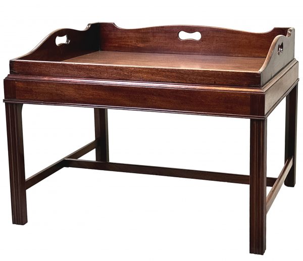 Georgian 18th Century Mahogany Tray On Stand