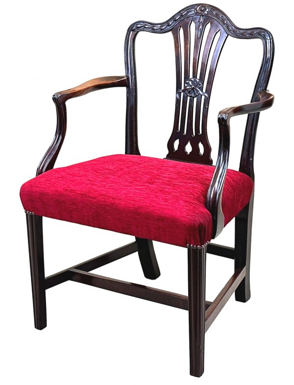 Georgian Hepplewhite Mahogany Desk Armchair