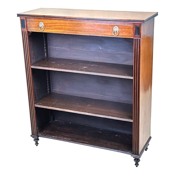 19th Century Mahogany Dwarf Open Bookcase