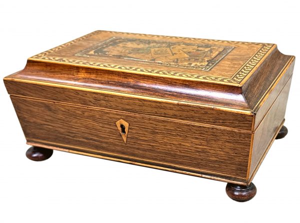 19th Century Rosewood Games Box