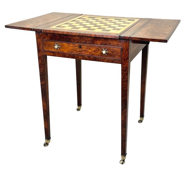 Georgian Yew Wood Games Table