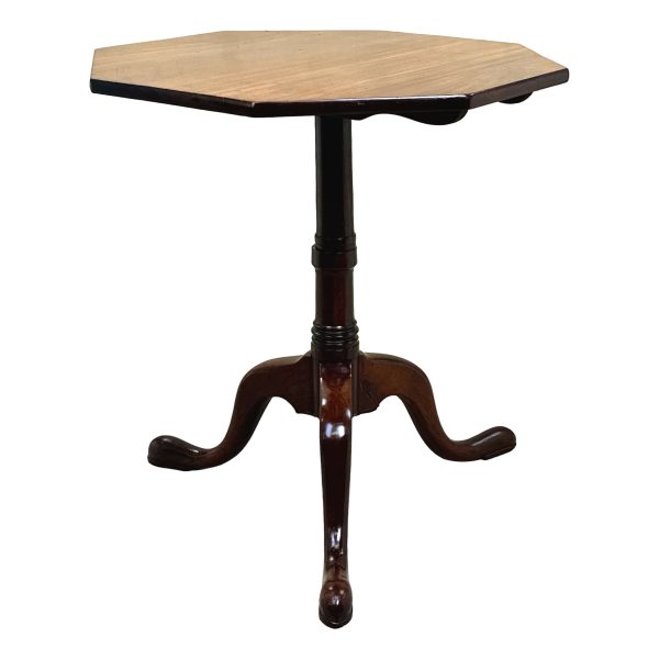 Georgian Mahogany Octagonal Wine Table