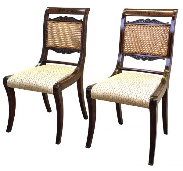 Pair Of Regency Mahogany Side Chairs