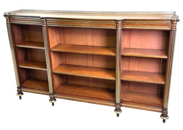 French 19th Century Mahogany Open Bookcase