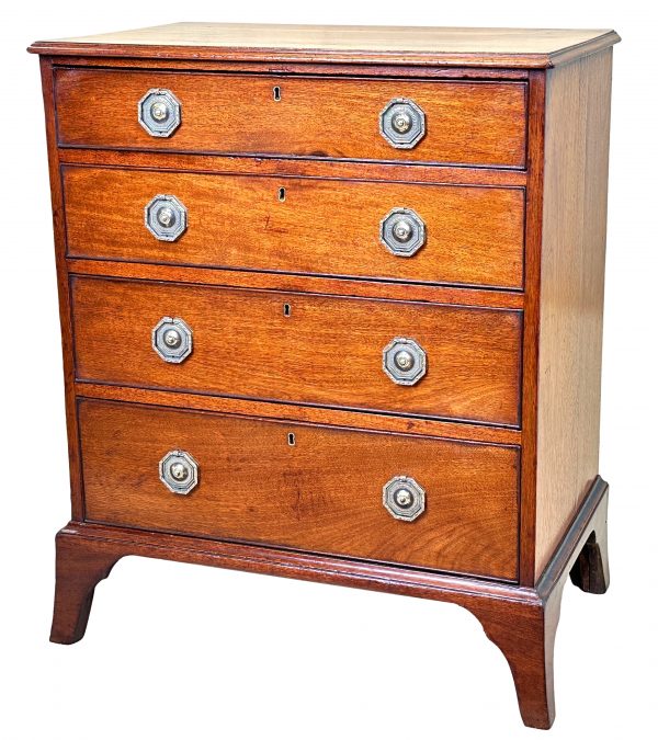 Small Georgian Mahogany Chest Of Drawers